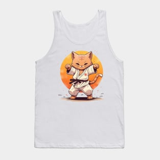 karate cat Tank Top
